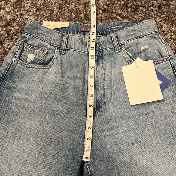 DL1961 | Hepburn High Rise Wide Leg Jeans in Slate size 28 NWT - Picture 15 of 16